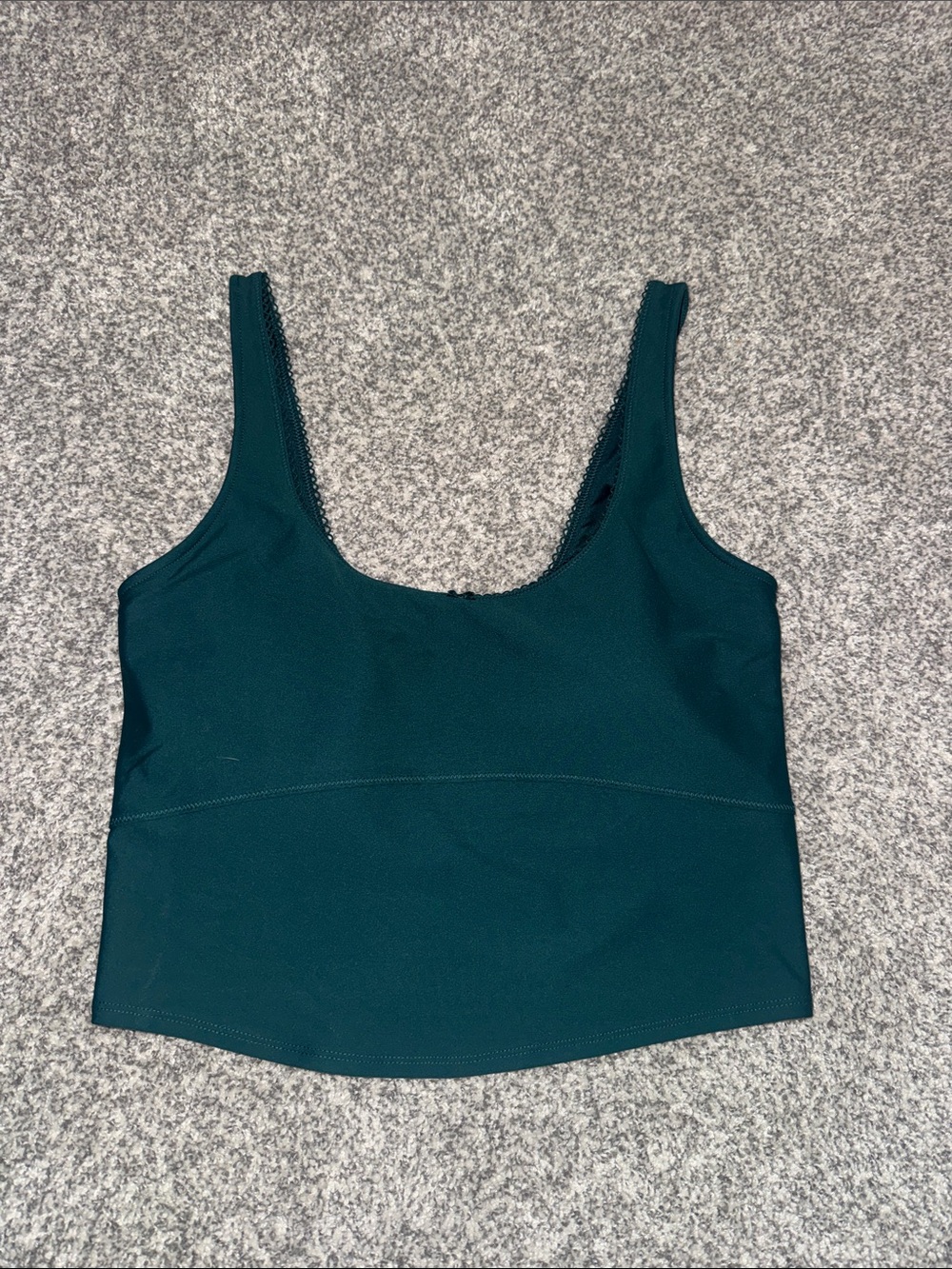 Old Navy Teal Scoop Neck Cropped Tank